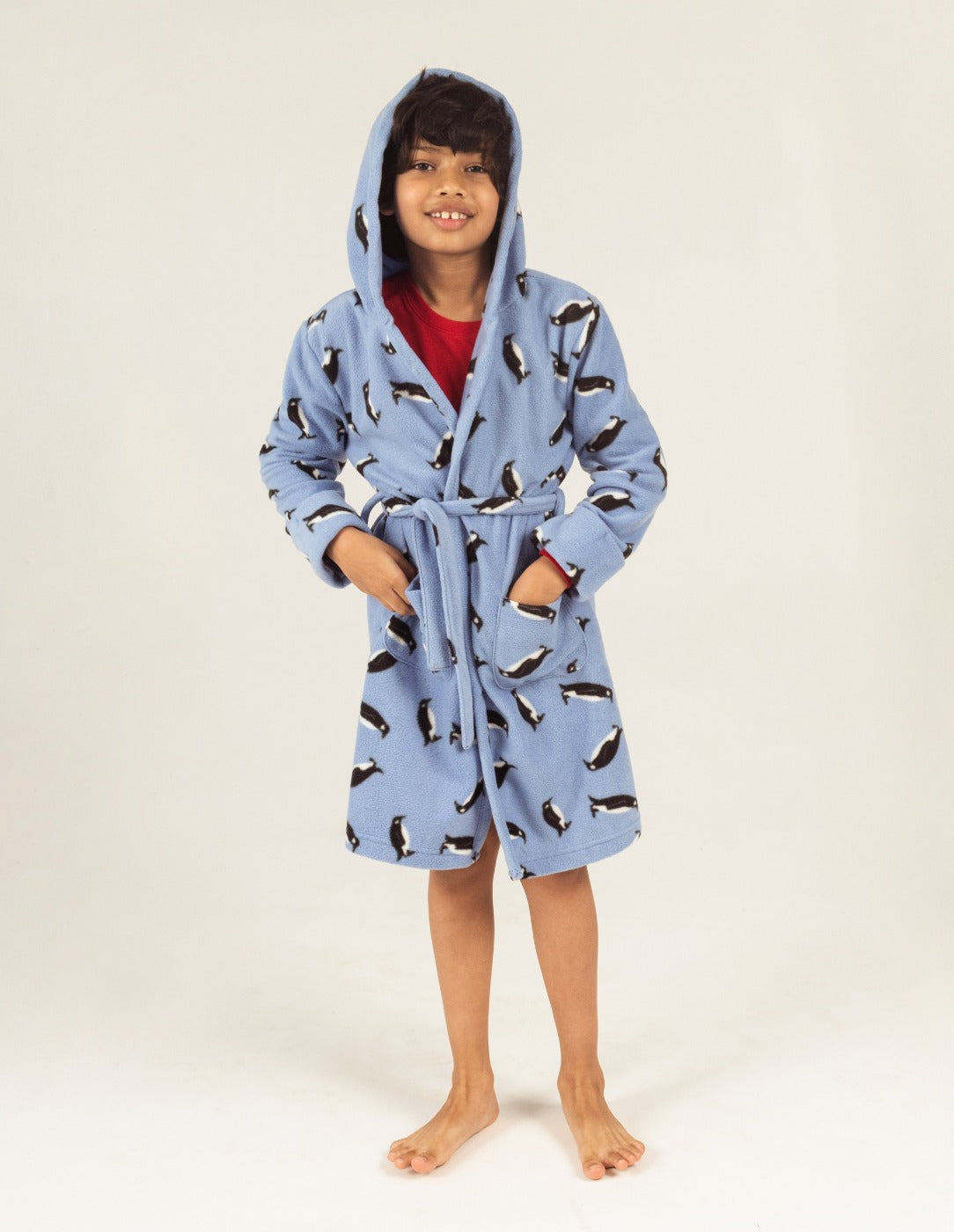 CHGBMOK Boys Girls Robe Hooded Bathrobe Toddler Robes Soft Coral Fleece  Pajamas Unisex Dressing Gown for Kids - Walmart.com
